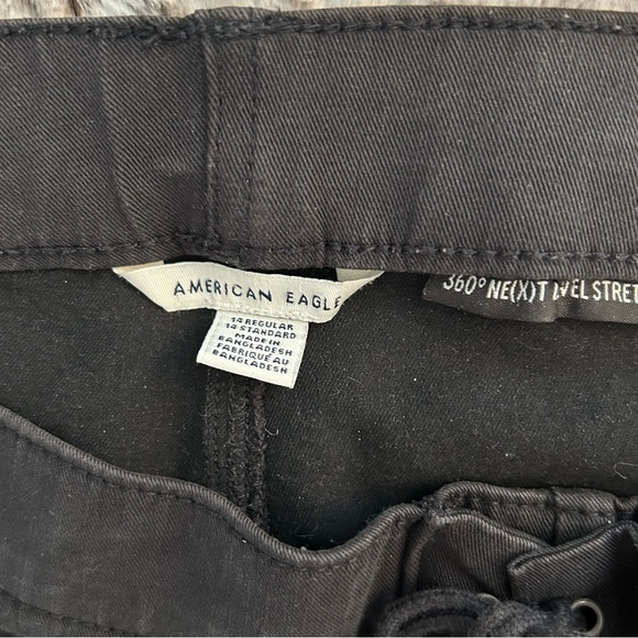 American Eagle pull on, lace up, high rise jeggings size 14 - Picture 7 of 7
